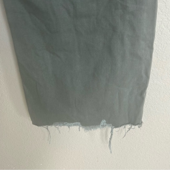 NWT Vervet Leslie 90’s Vintage Flare Distressed Jeans Women’s Size 31 Green - Picture 8 of 11